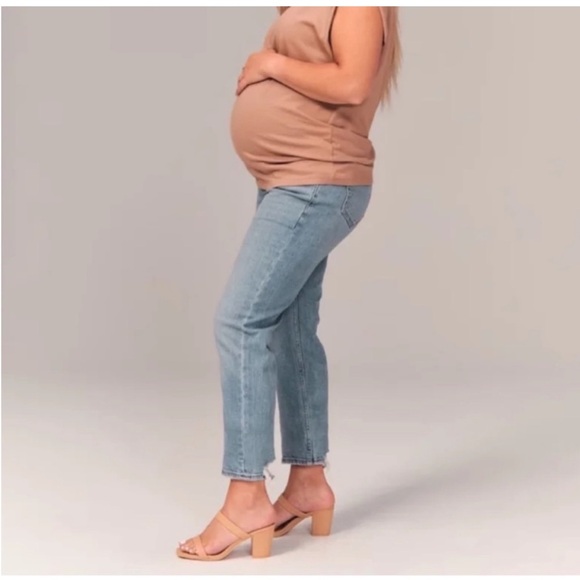 Abercrombie & Fitch Ankle Straight Maternity Jeans size 29/8R - Picture 1 of 6